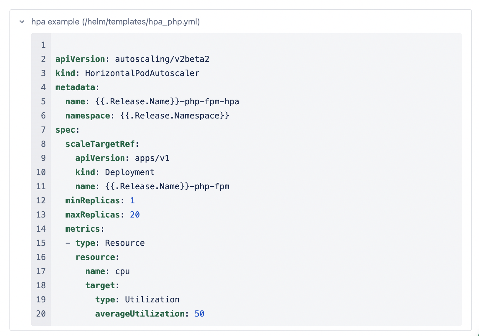 HPA example (/helm/templates/hpa_php.yml)