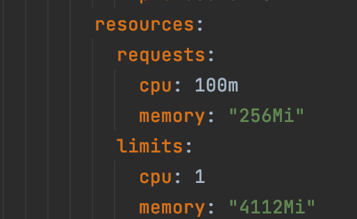 Kubernetes - resource limits